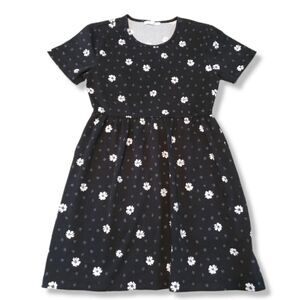 Vans Dress Size XS Fit And Flare Short Sleeve Casual Flowers Floral Pattern